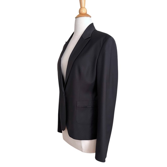AUSTIN REED Wool-Blend Black Blazer British Tailoring Careerwear UK 40 US 10 - Picture 7 of 13